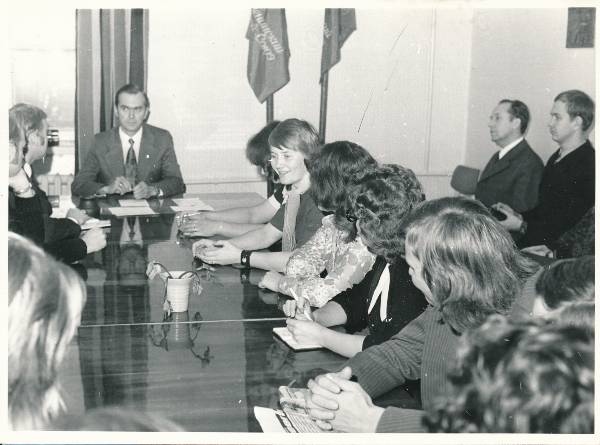TÜ komsomolikomitee kohtumine 1974a.