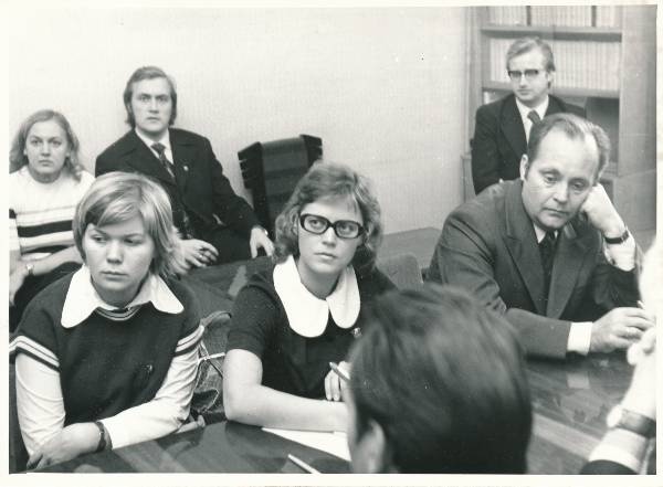 EKP KK sekretär Väljas komsomolikomitees 1975a.