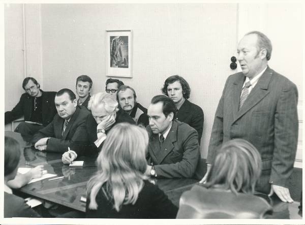 EKP KK sekretär Väljas komsomolikomitees 1975a.