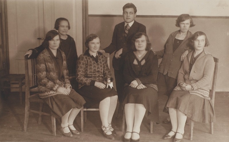 Keila Põllunduskool. Rühm internaadis asuvaid õpilasi 1930.a.sügisel