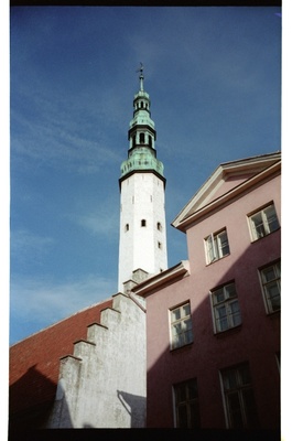 View to the Tower of the St. Spirit Church in Tallinn  similar photo