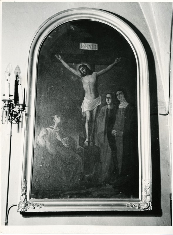 Kuressaare EAÕK Püha Nikolai kirik: ikoon peaaltari tagaseinalt - Kristus Kolgatal