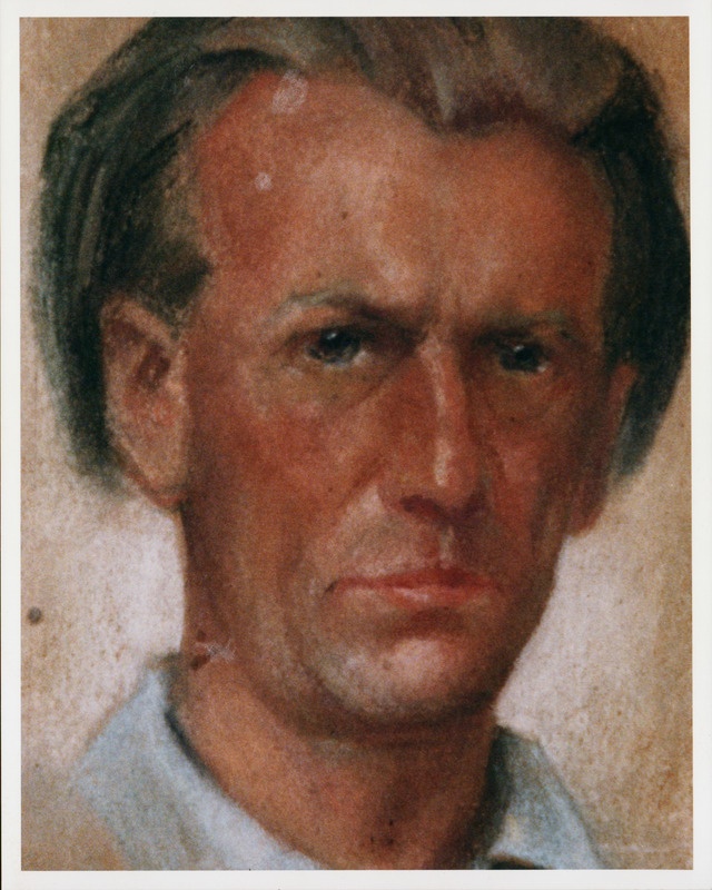 Wilhelm Neuendorffi autoportree: pastell