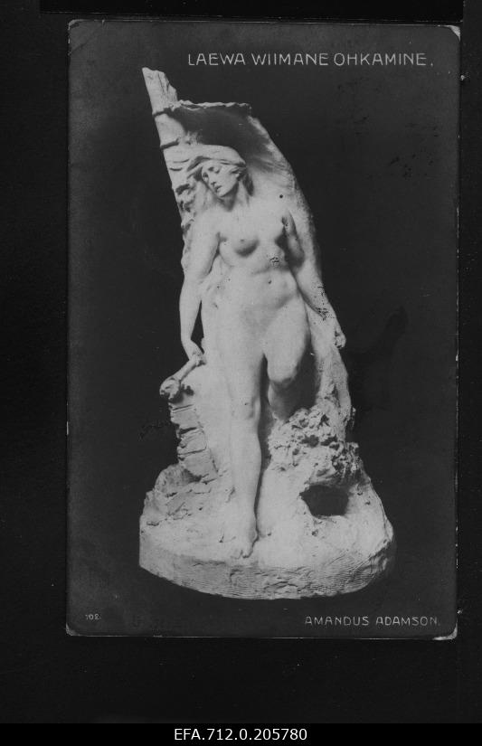 Amandus Adamsoni skulptuur "Laeva viimne ohe".