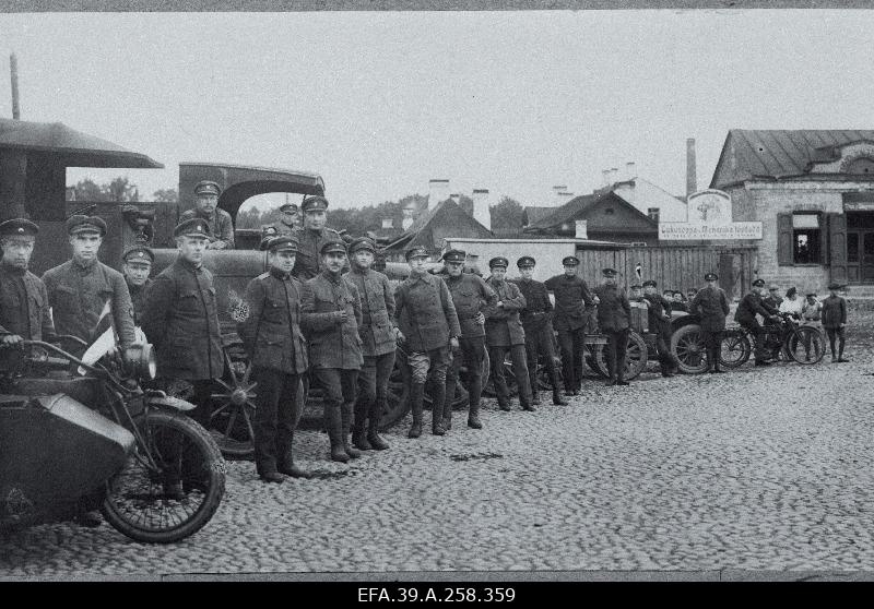 Vabadussõda. 1.Diviisi autoroodu 1.rühm.