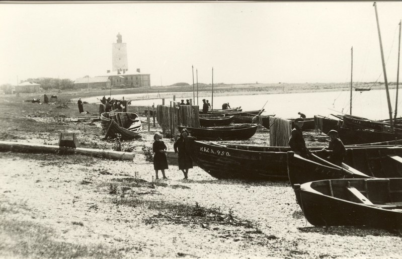 Sääre sadam Sõrve poolsaarel. 1930. aastatel.