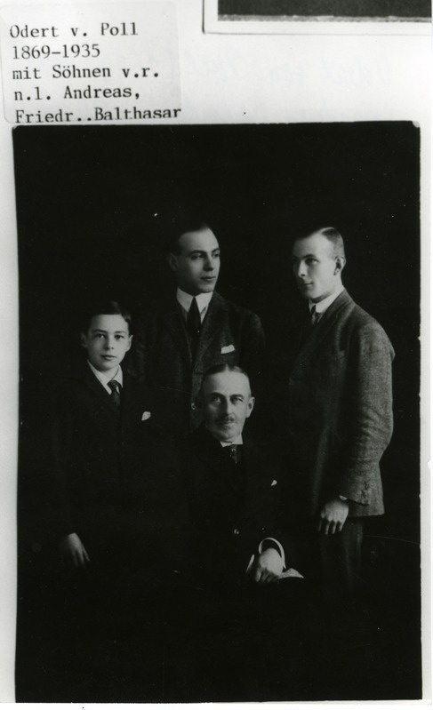 Balthasar Alexander Ludwig Odert von Poll poegadega. 1920. a.-te 2. pool.