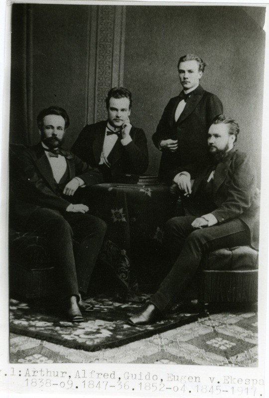 Arthur Peter Leopold, Alfred Theodor Reinhold, Guido Leopold Georg Armin ja Euge Georg Alexander von Ekesparre. Arvat. 1880.a.