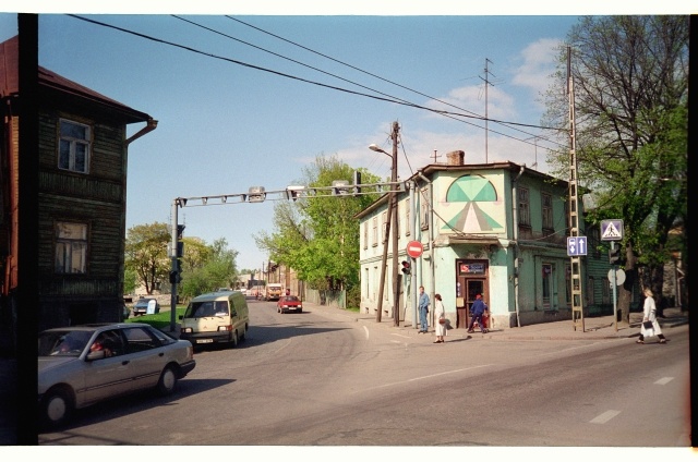 The corner of Paldiski highway and Telliskivi street in Tallinn