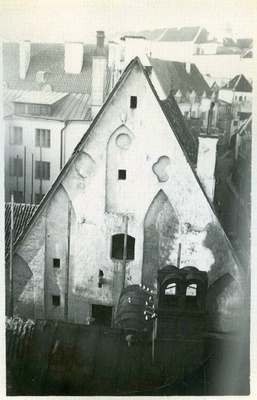 Tallinn, Pikk tänav 12, Riesenkampf'i maja otsaviil Mündi tänava pool.  duplicate photo