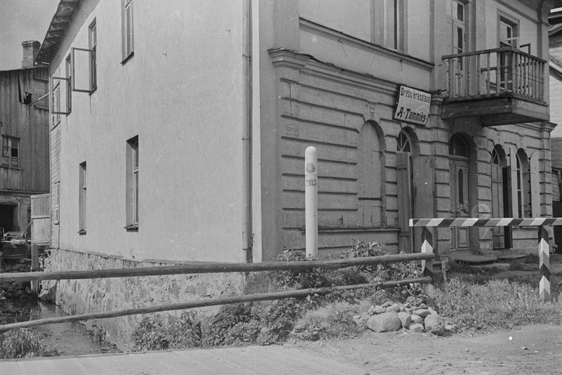 Valga linnavaade. Läti-Eesti piir