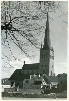 Tallinn, Oleviste kirik, vaade loodest.  duplicate photo