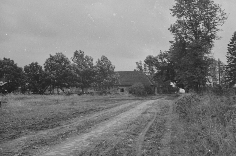 Ülemõisa mõis (Õisu mõisa karjamõis). Sissesõidutee, ees laudad