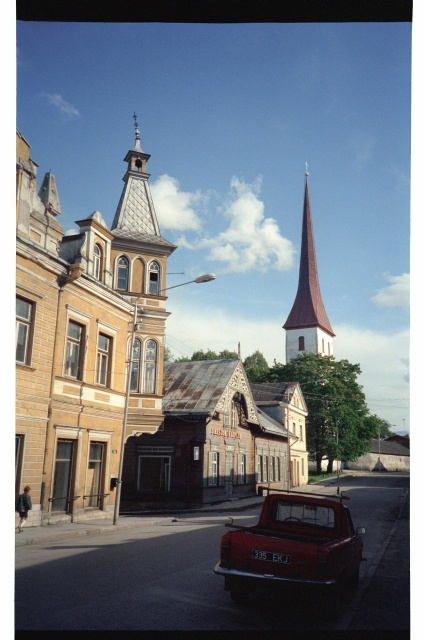 View from Parkal Street to Pika street in Rakvere