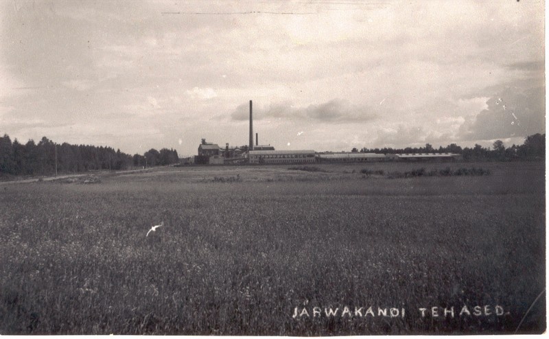 Photo. Järvakandi glass factory. Distance view from the bottom.