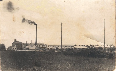 Photo. Järvakandi glass factory. A distance view of the northeast.  duplicate photo