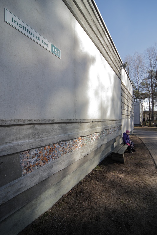 Rocca al Mare kooli Veskimöldre lasteaed. Fassaadi lähivaade. Arhitektid Jaan Tiidemann ja Andres Lember