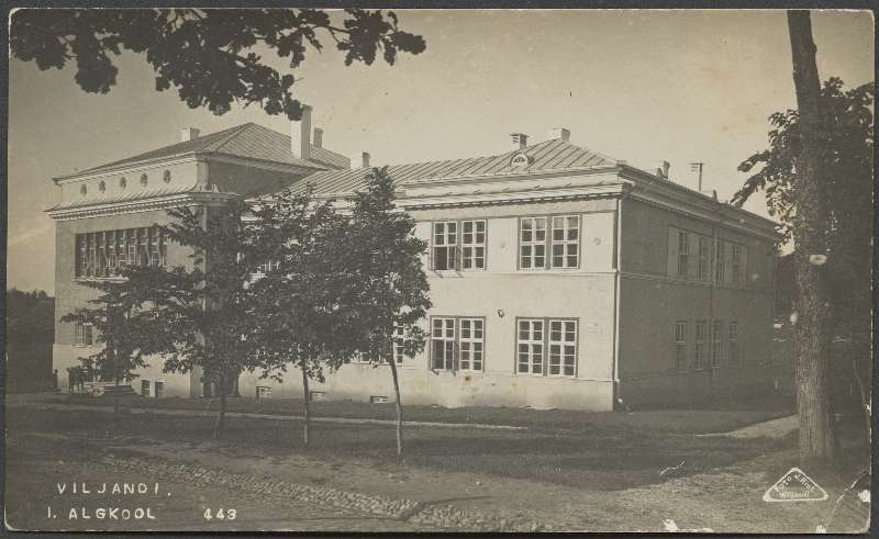 Postcard, Viljandi, Valuojakool (Viljandi I Algkoolina)