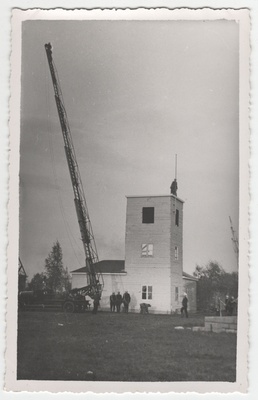 Firefighting and gas protection maneuver at the hypodroom in 1937.  duplicate photo