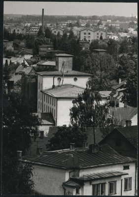 Photo, Viljandi, general view of the city district of Paala town by Kantreküla (even a cereal mix of flour mills)  duplicate photo