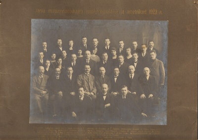 foto, Järva maavalitsuse töötajad 1923.a.  duplicate photo