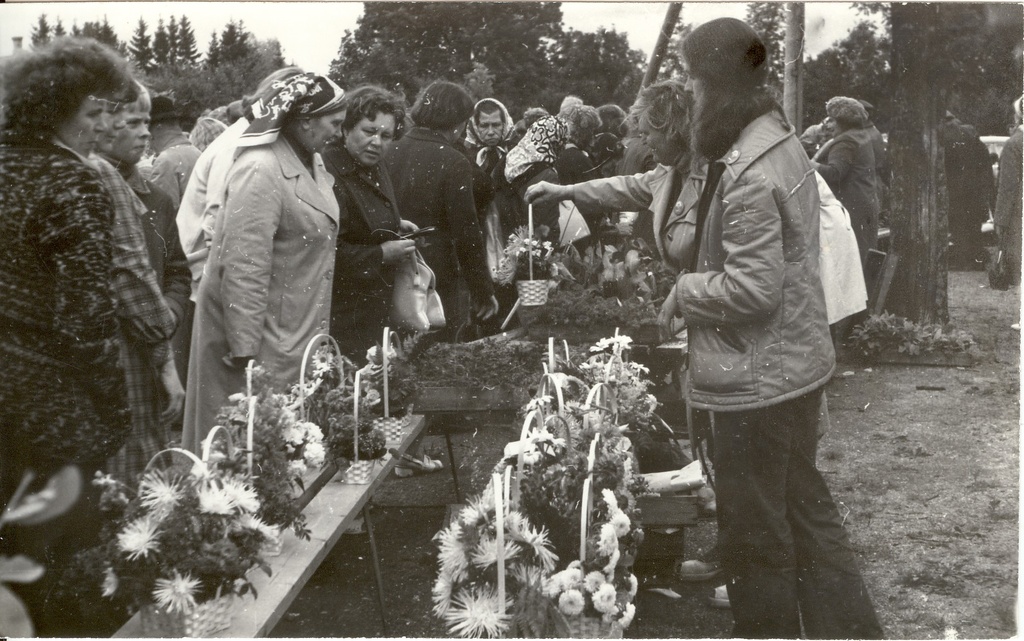 foto, Türi 1.lillelaada letid lilledega 1978.a.