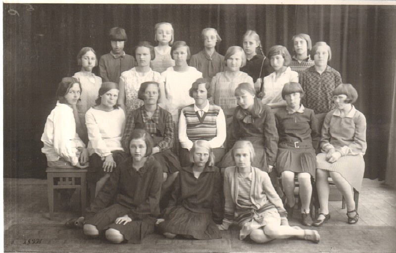 klaasnegatiiv, Paide algkooli VI klass 1930.a.