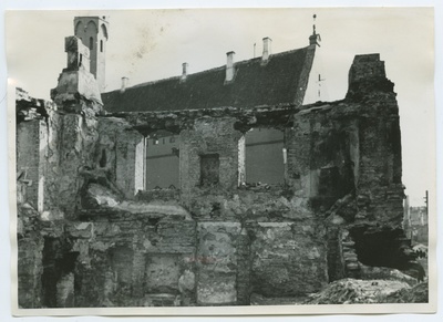 Tallinn, the ruins of Vaekoja, indoor view.  duplicate photo