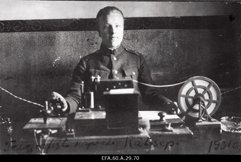 Telegrafist kapral Rätsep.