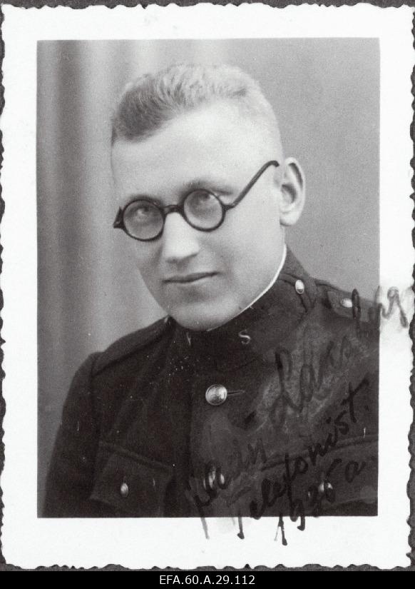 Sakala Üksik Jalaväepataljoni telefonist reamees Jaan Laksberg.