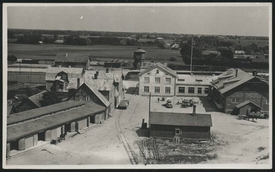 Postcard, Võhma, view of the complex of buildings of economic unity  duplicate photo