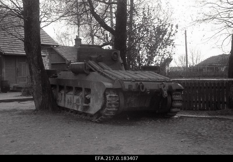 Mahajäetud saksa tank.