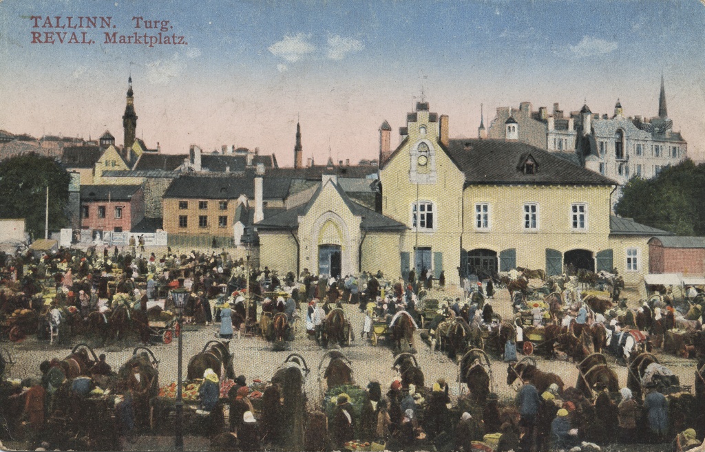 Tallinn : market = Reval : Marktplatz