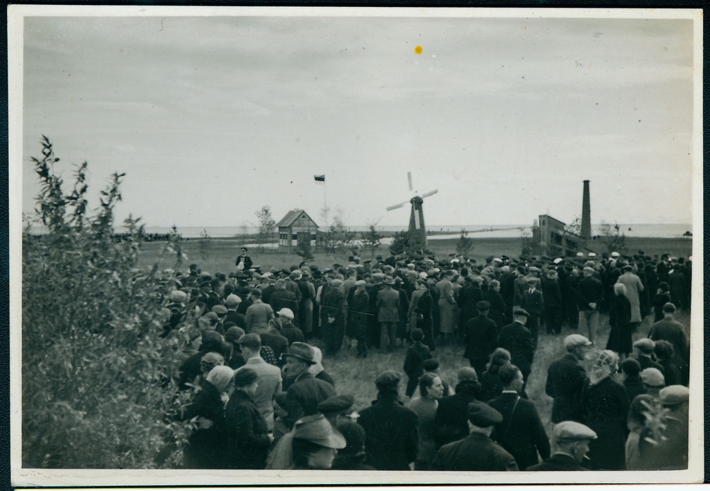 Tuletõrjeõppus mere ääres, enne harjutuse algust