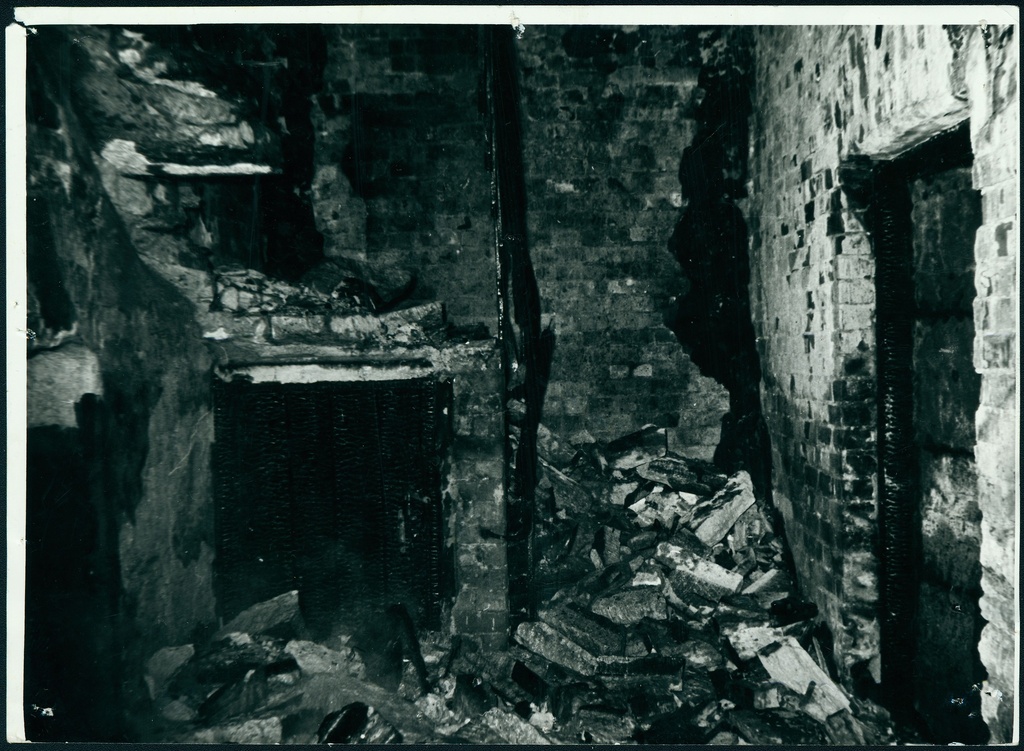 Tulest kahjustatud trepikoda Sõle tn 3