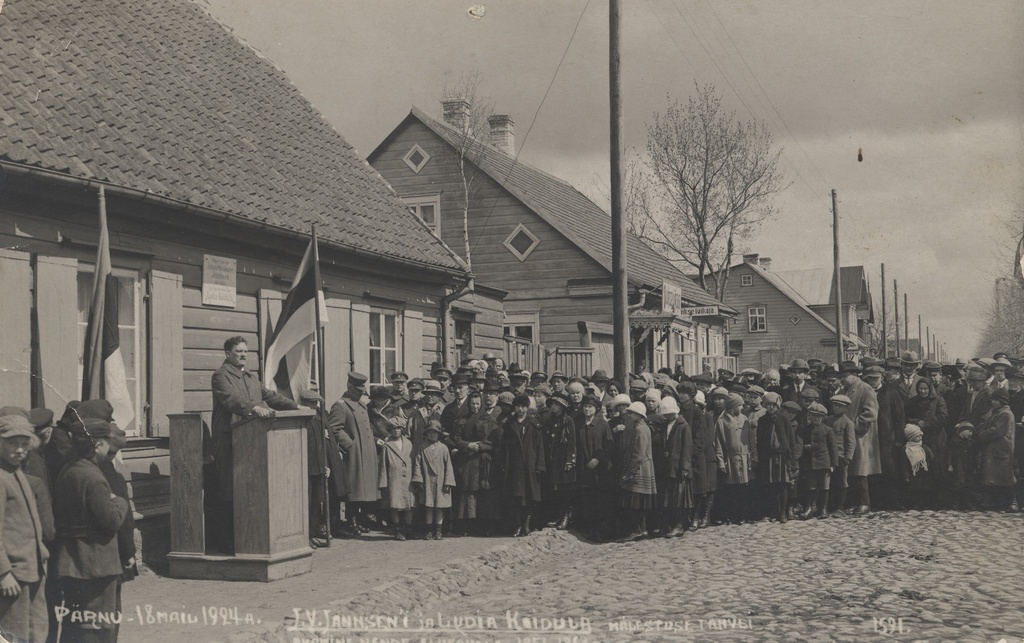 Pärnu : Opening of J. V. Jannsen and Lydia Koidula memory tile