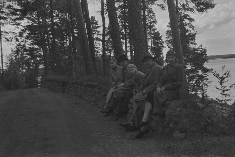 Elo Tuglas, Friedebert Tuglas, Elo Kurvits, Peeter Kurvits, Selma Kurvits Soomes, 1938