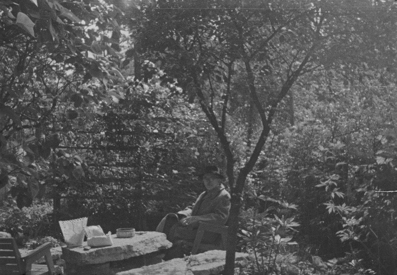 Friedebert Tuglas aias istumas