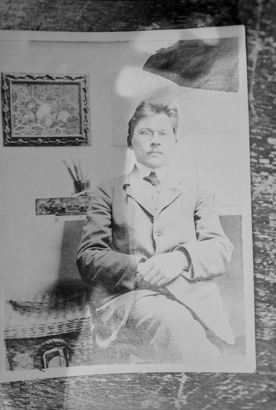 Friedebert Tuglas Pariisis Jaan Koorti ateljees, 1912