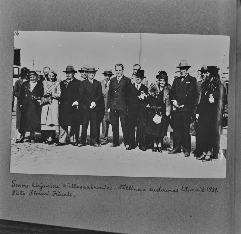 Soome kirjanike küllasaabumine Tallinna sadamas 29. mail 1931