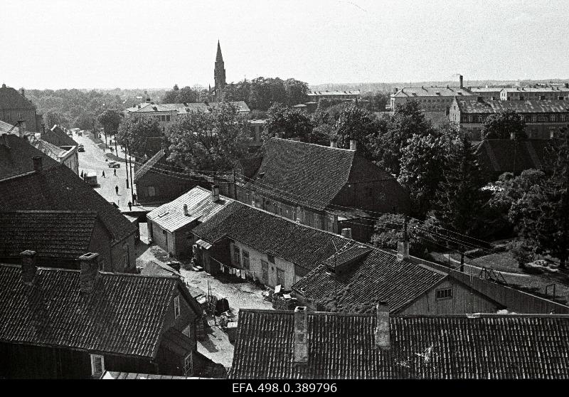 Viljandi linn tuletõrjetornist.