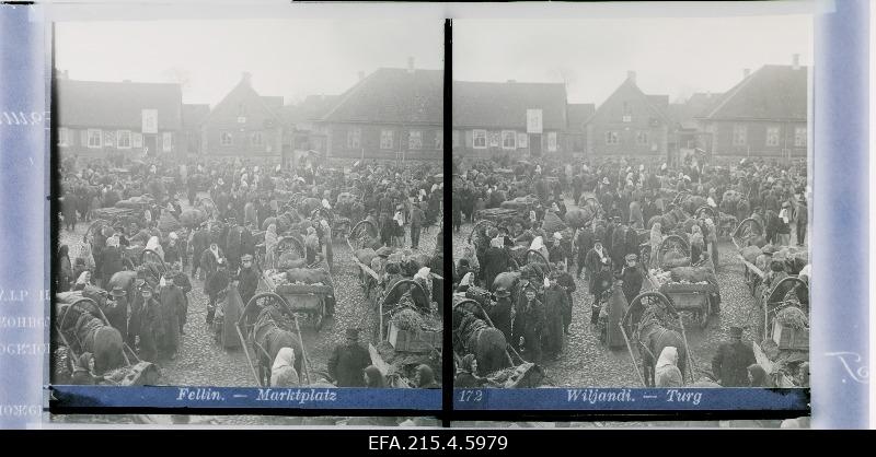 Vaade Viljandi turuplatsile.