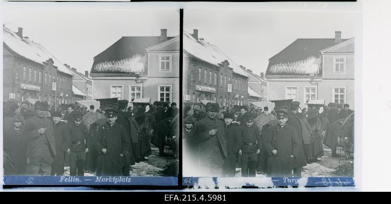 Vaade Viljandi turuplatsile.