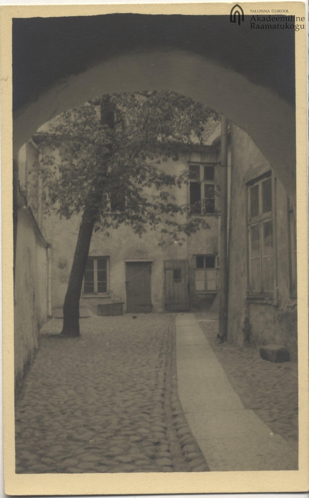 Interior court in the walls of the street