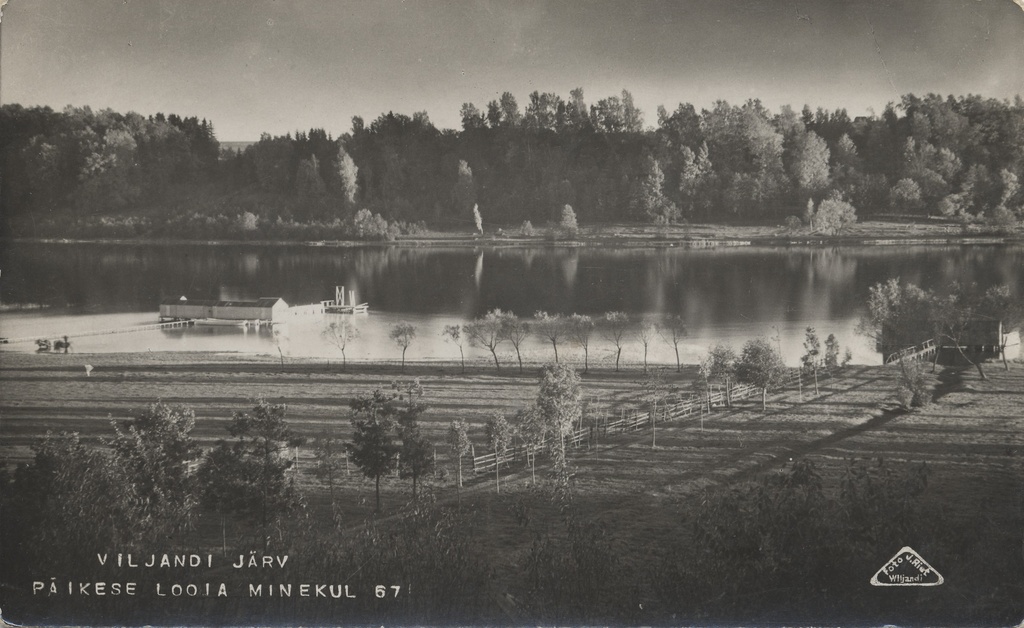 Viljandi lake on the way of the sun creator