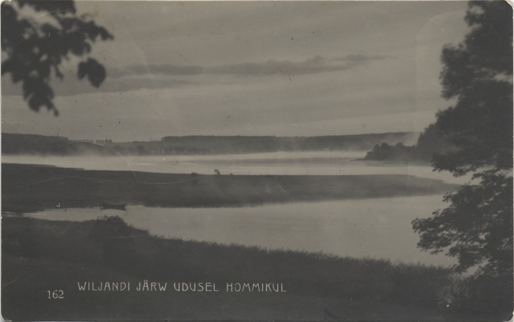 Wiljandi's river in the dark morning