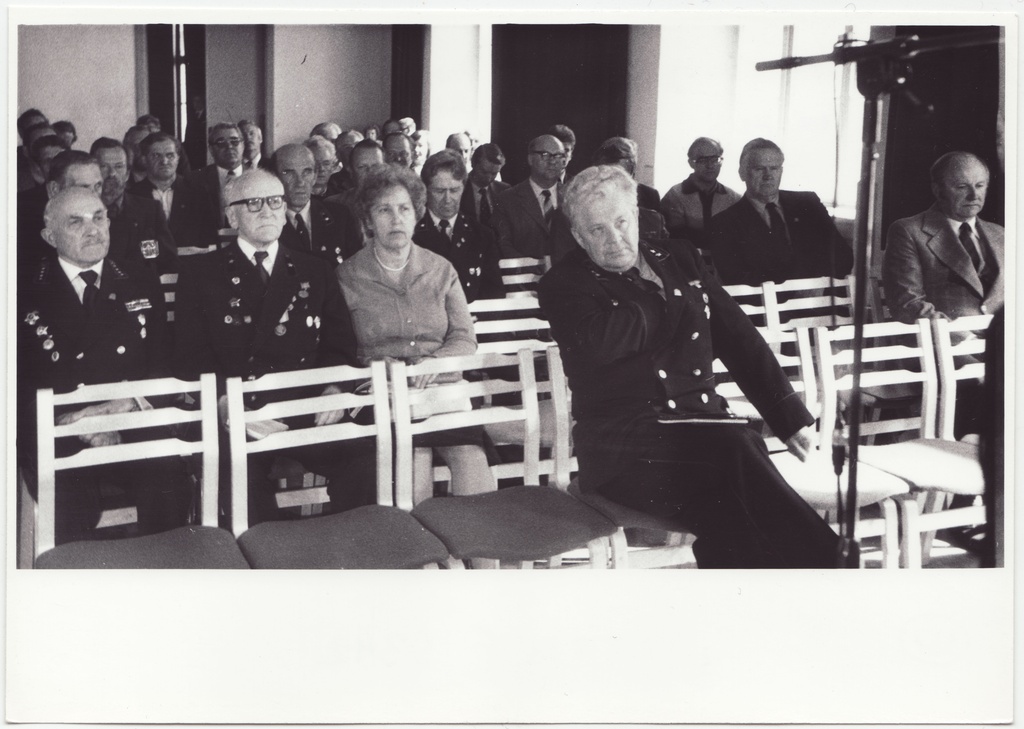 Eesti Tuletõrjemuuseumi teaduslik konverents: vaade konverentsi saali, Vana-Viru 14, 1988.a.