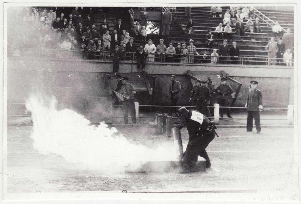Balti liiduvabariikide II-tuletõrjevõistlused: 4X100m takistusteatejooks, põleva vedeliku kustutamine, 1962.a.