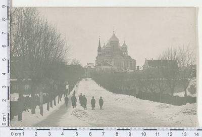 Tallinn, Kaarli Street, Russian Church in 1910  duplicate photo