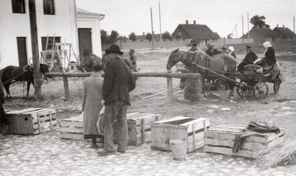 Põrsaturg turuhoone taga, Rakvere